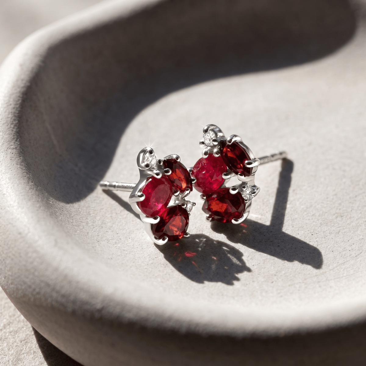 Ruby Garnet Earrings - Orion