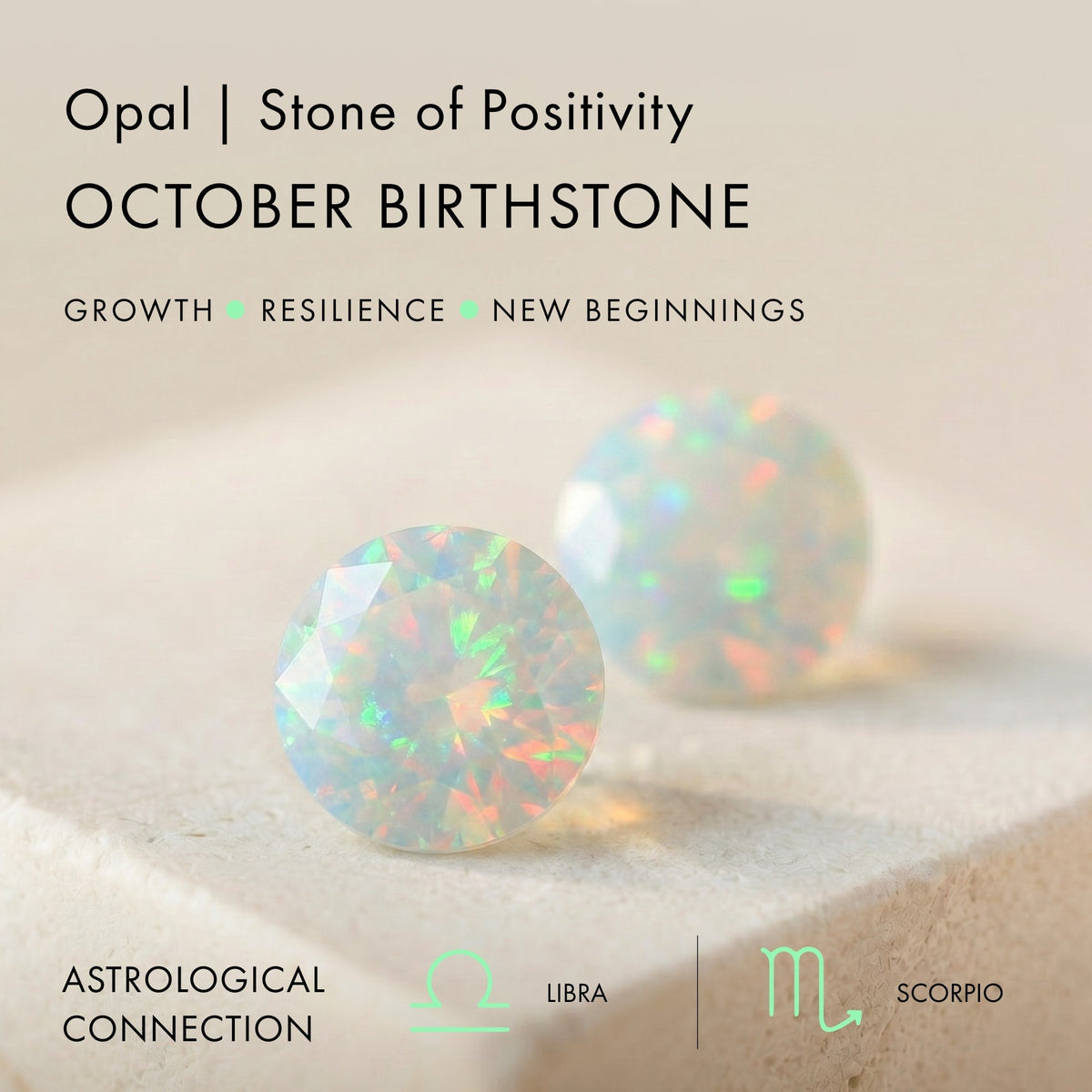 Opal Talis T-Lock Necklace - October Birthstone