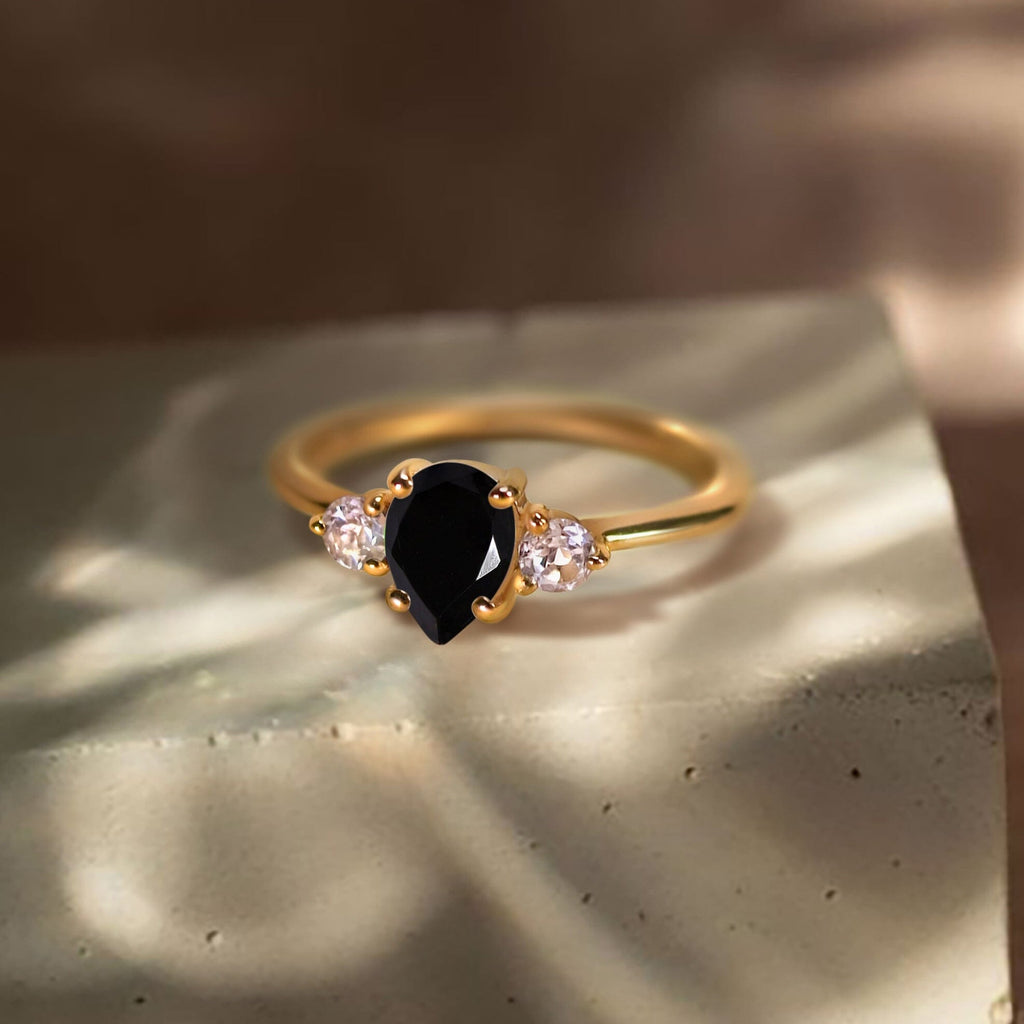 Black Obsidian Ring - Lania