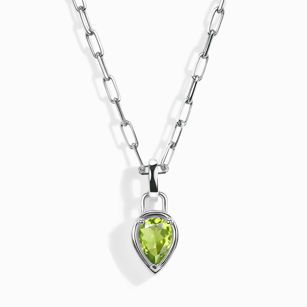 Peridot Talis Widelink Necklace - August Birthstone