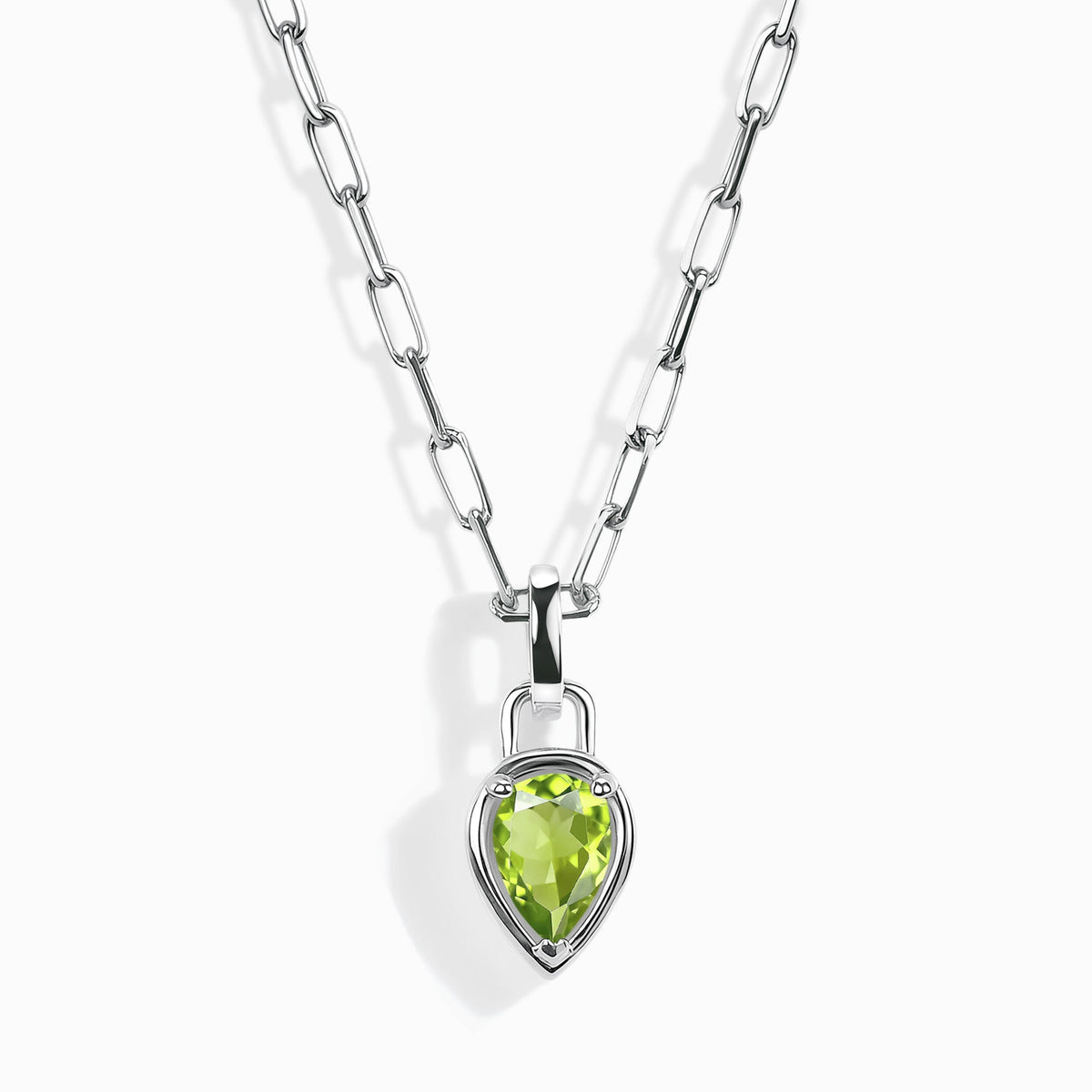 Peridot Talis Widelink Necklace - August Birthstone