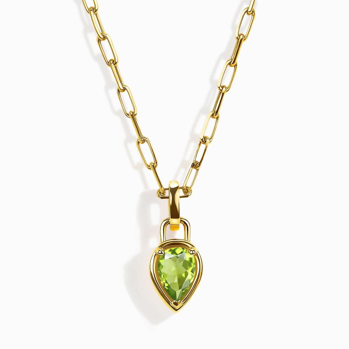 Peridot Talis Widelink Necklace - August Birthstone