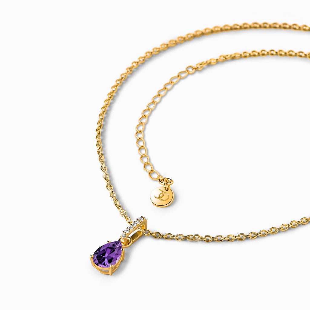 Amethyst Necklace Sway - February Birthstone