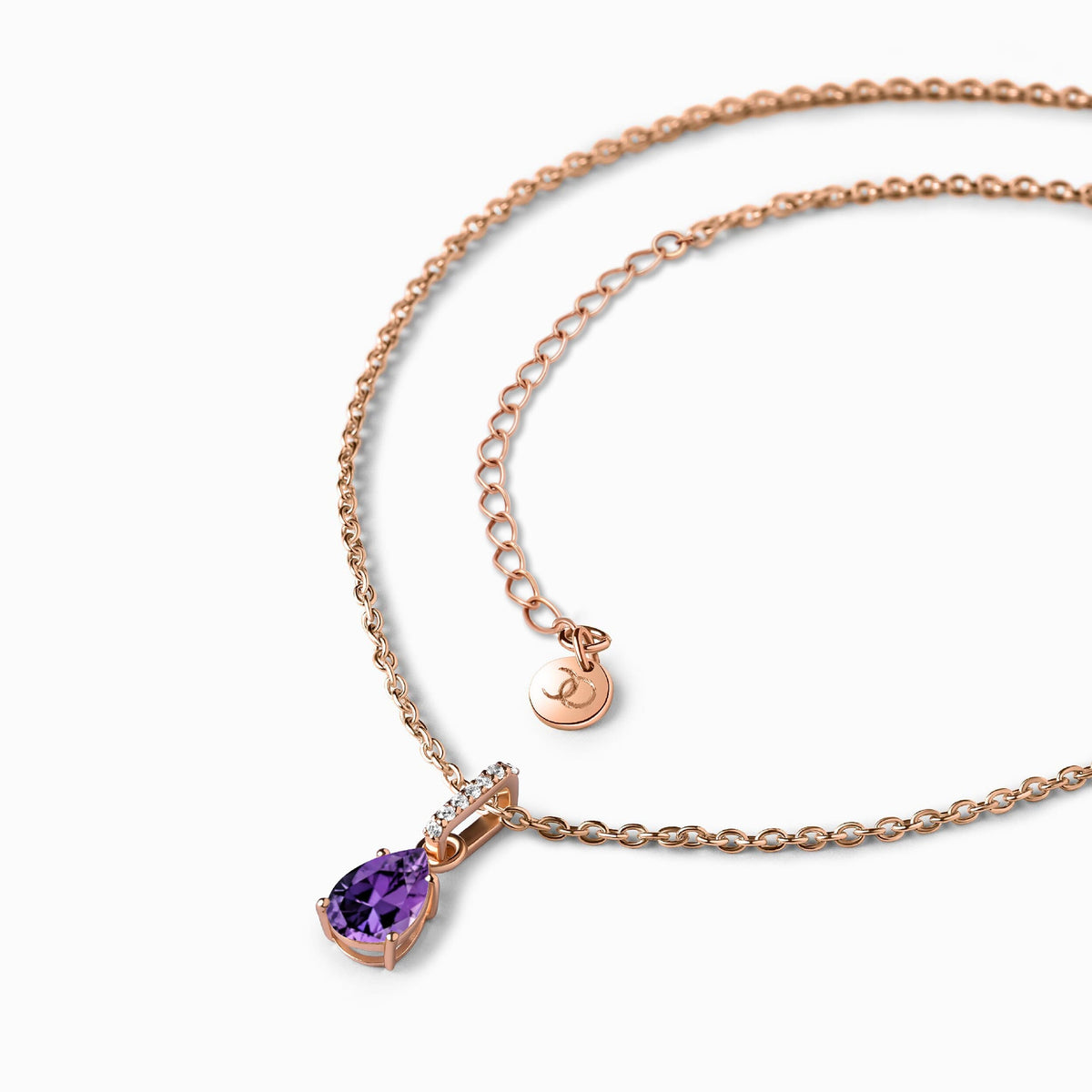 Amethyst Necklace Sway - February Birthstone