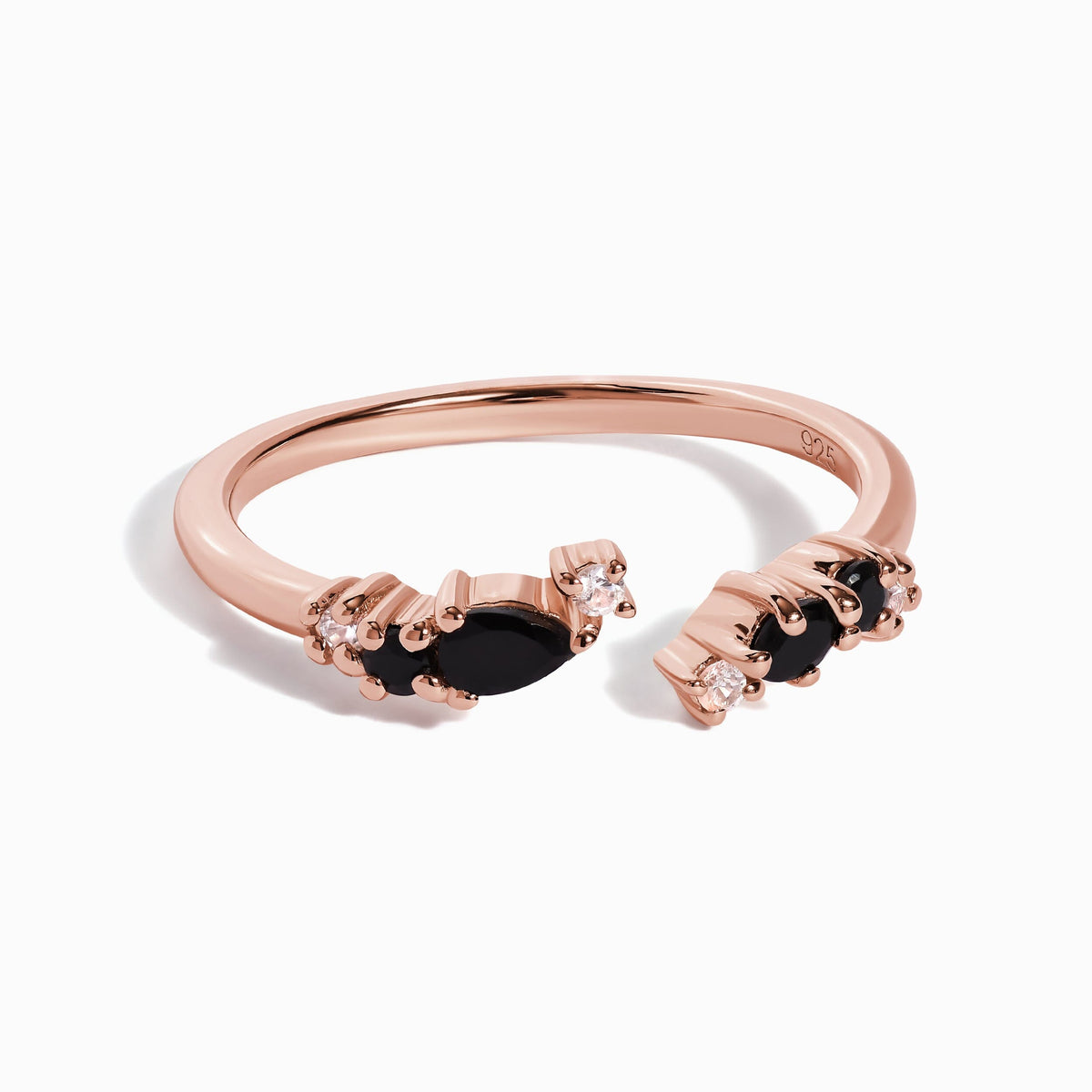 Adjustable Black Onyx Ring - Flourish