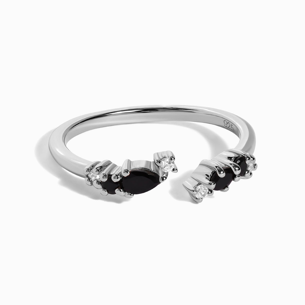 Adjustable Black Onyx Ring - Flourish