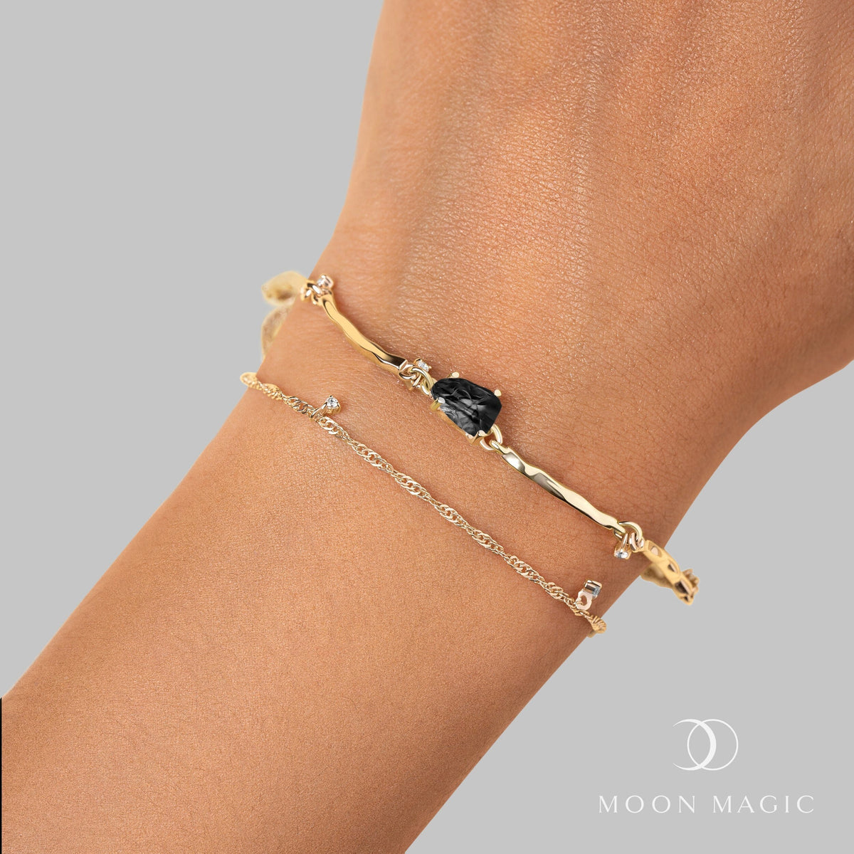 Black Obsidian Bracelet - Flow