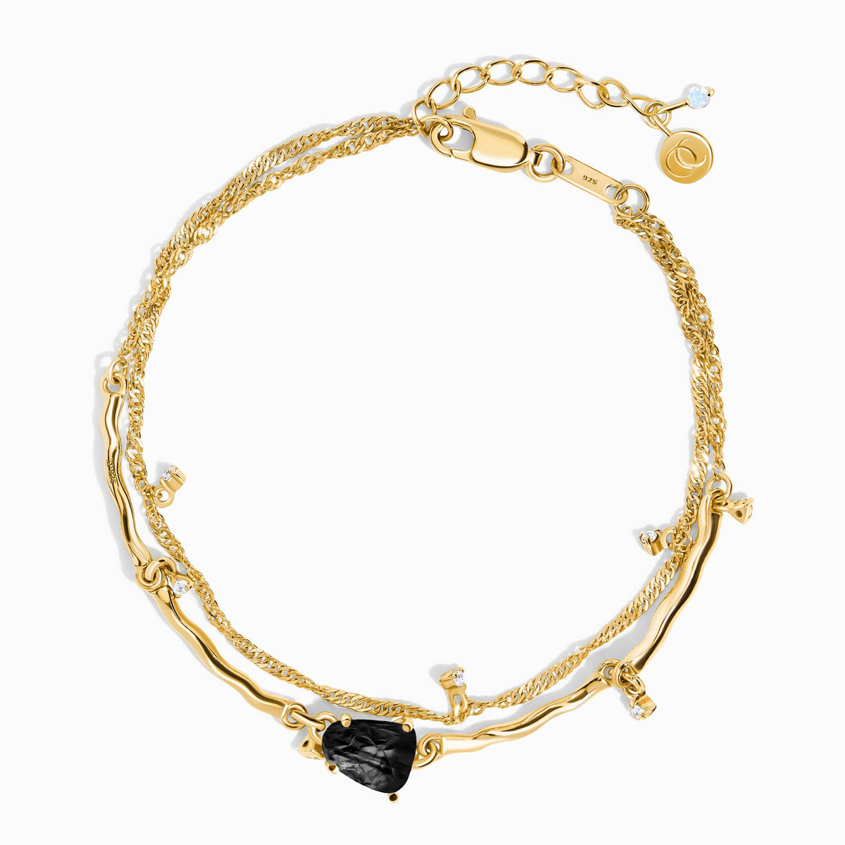 Black Obsidian Bracelet - Flow