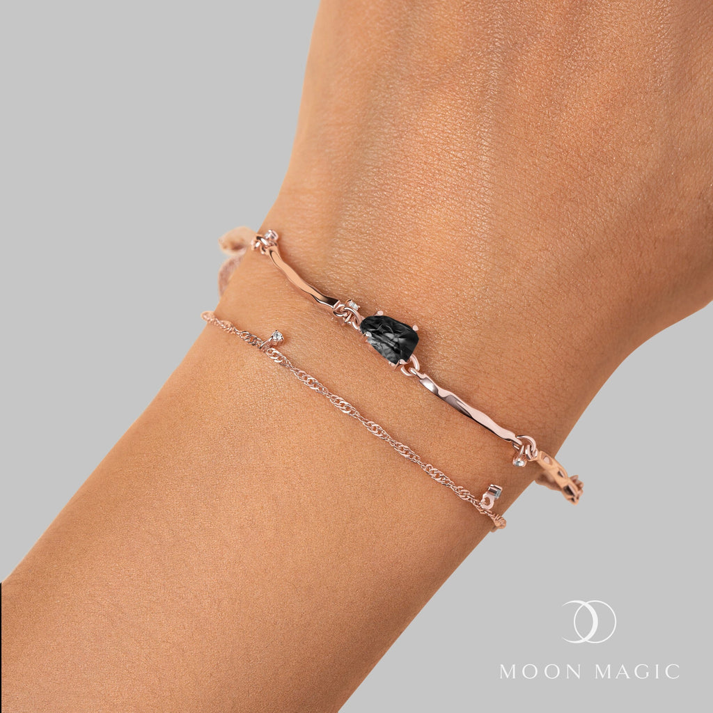 Black Obsidian Bracelet - Flow