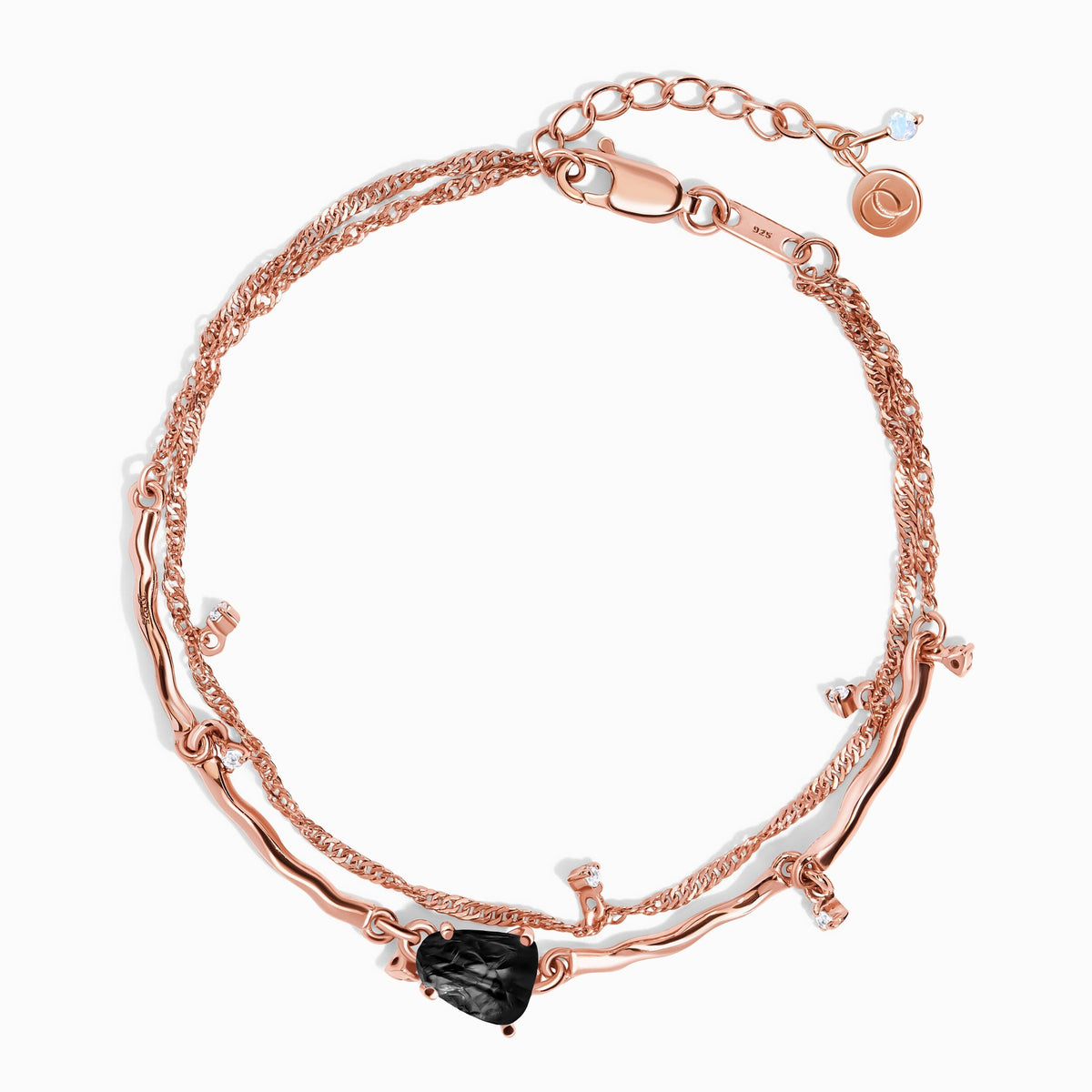 Black Obsidian Bracelet - Flow