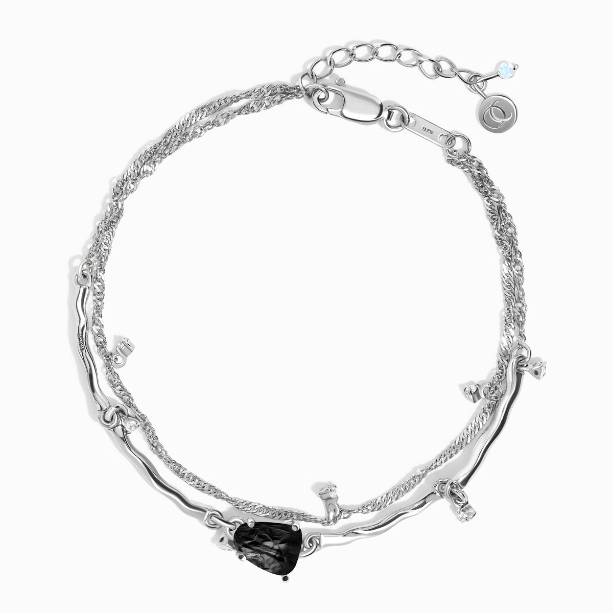 Black Obsidian Bracelet - Flow