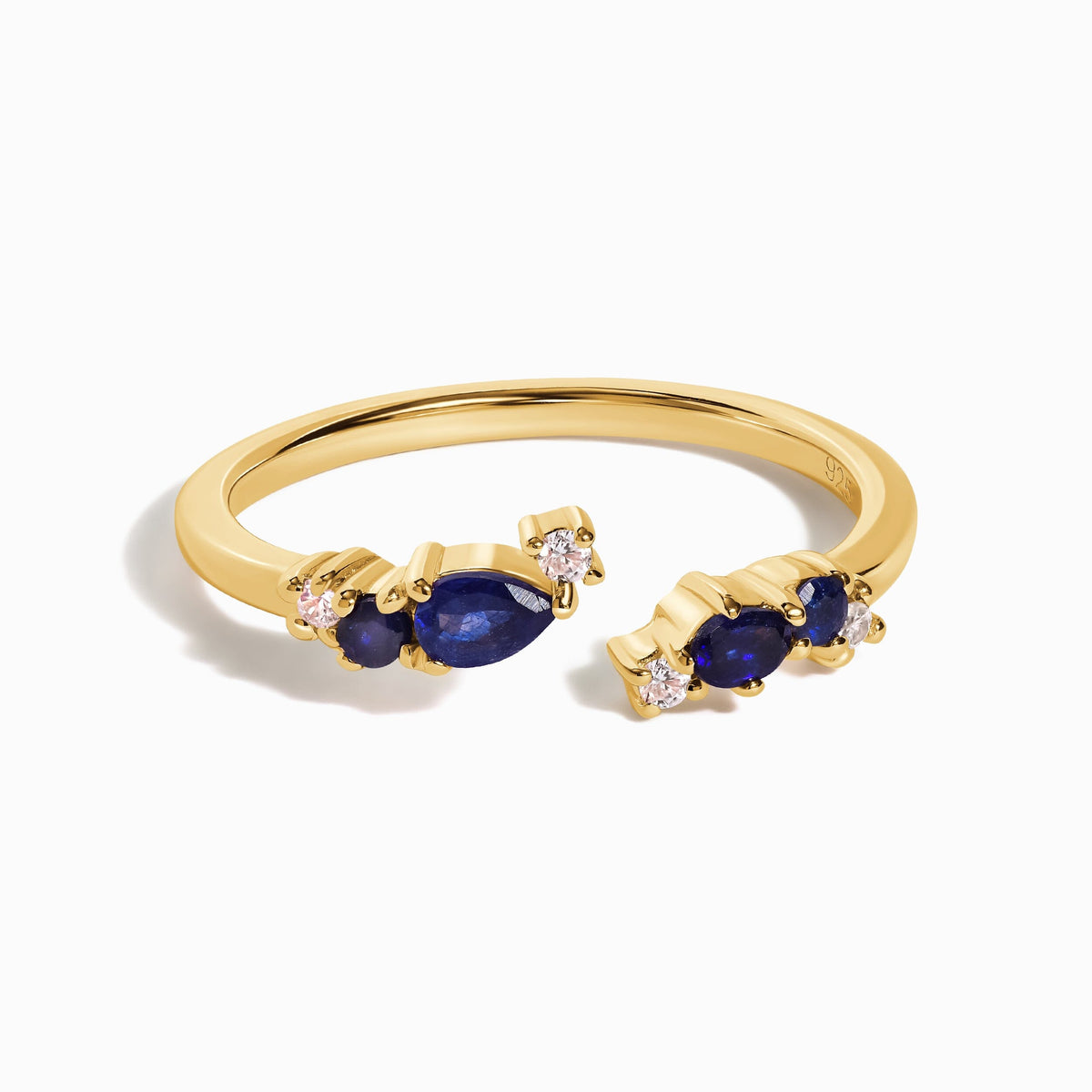 Adjustable Blue Sapphire Ring - Flourish