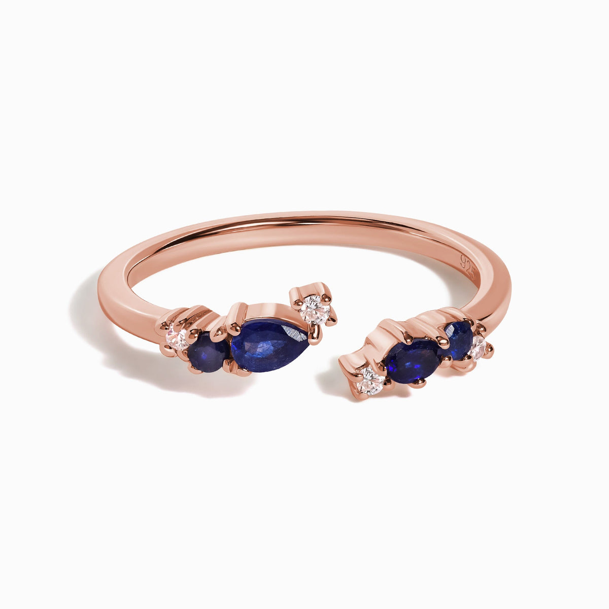 Adjustable Blue Sapphire Ring - Flourish