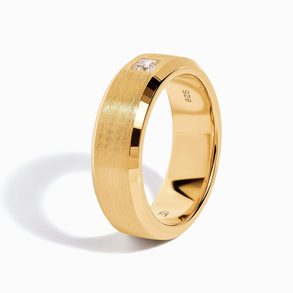 White Zircon Unisex Ring - Crafted