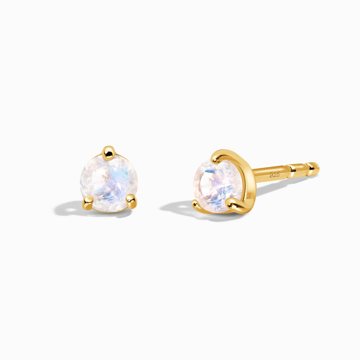 Moonstone Round Studs