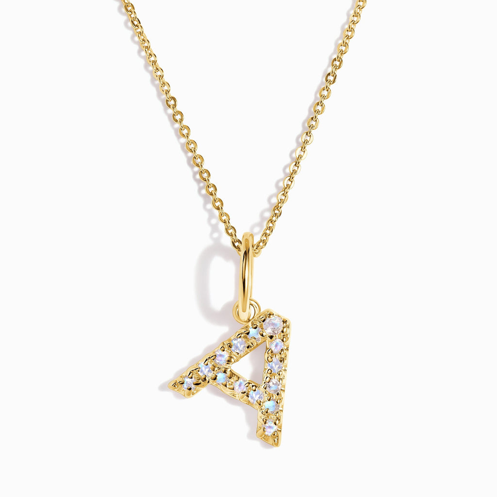Moonstone Necklace - Alphabet