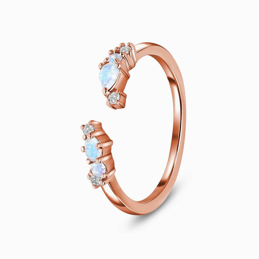 Adjustable Moonstone Ring - Flourish