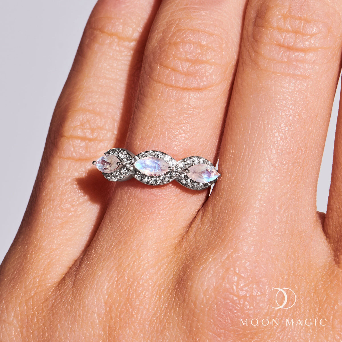 Moonstone Lab Diamond Ring - Euphoria