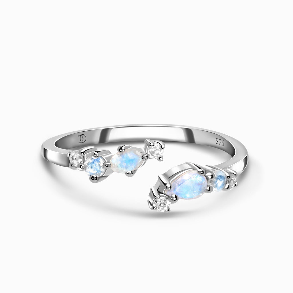 Adjustable Moonstone Ring - Flourish