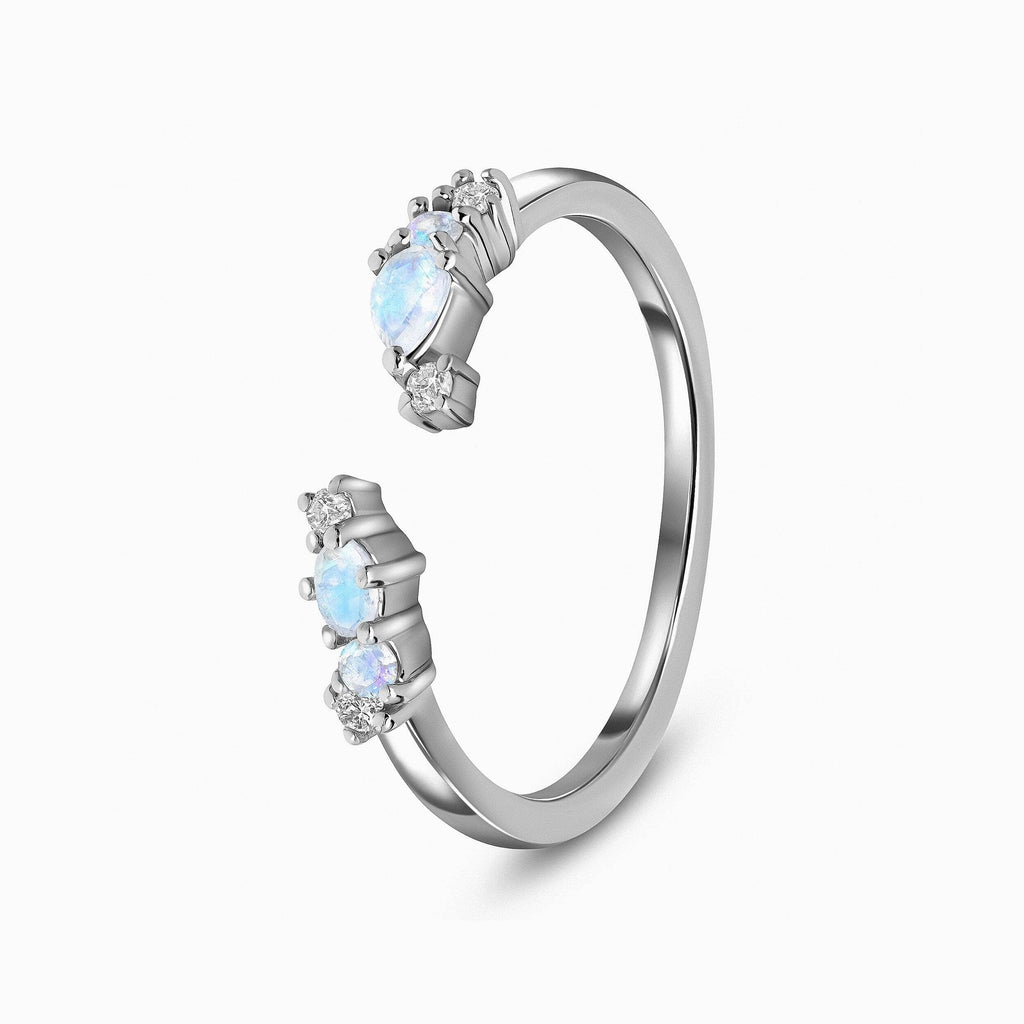 Adjustable Moonstone Ring - Flourish