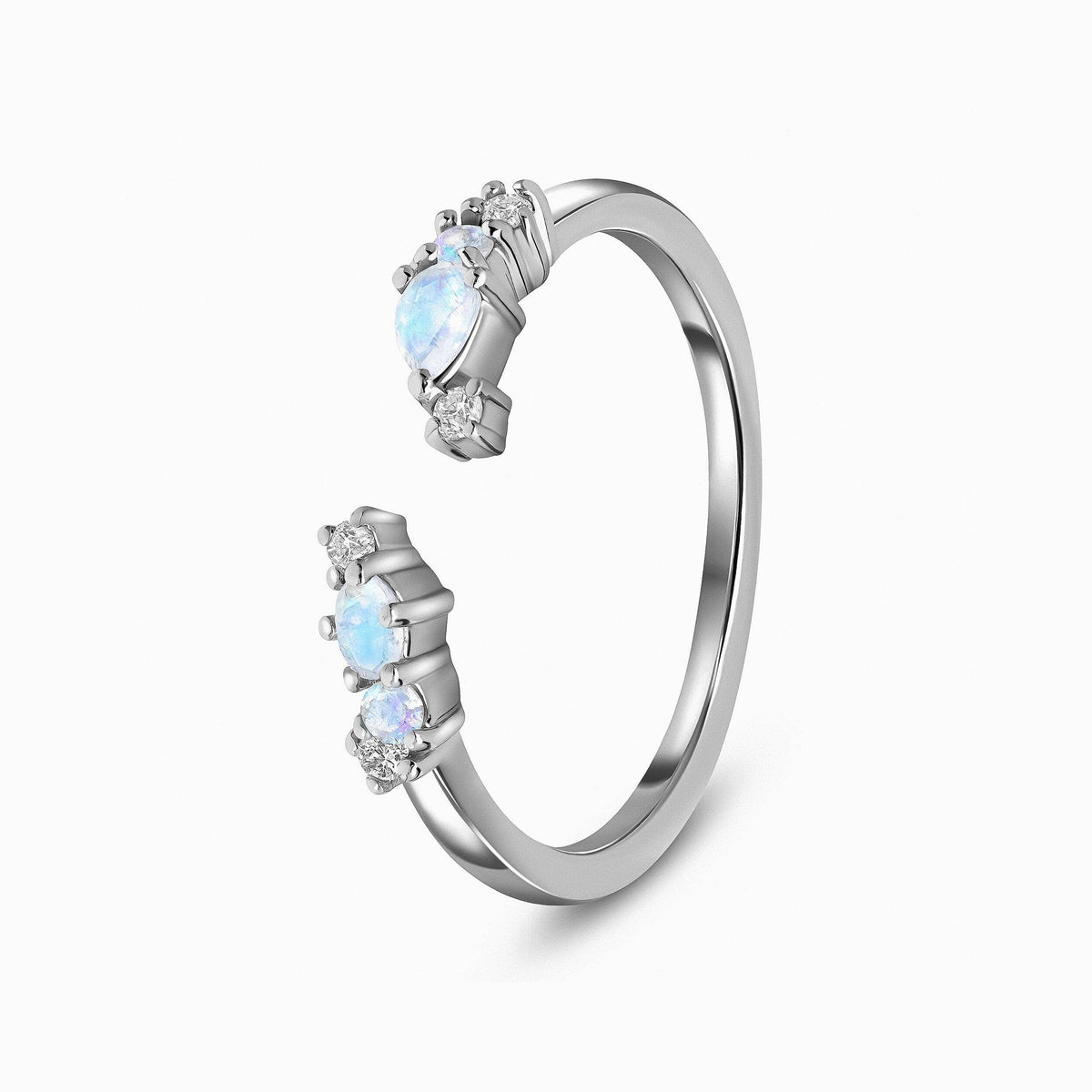 Adjustable Moonstone Ring - Flourish
