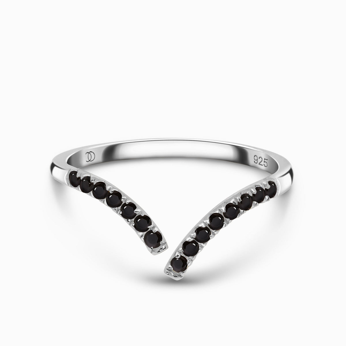 Adjustable Black Spinel Ring - Infinite