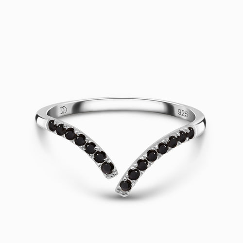 Adjustable Black Spinel Ring - Infinite