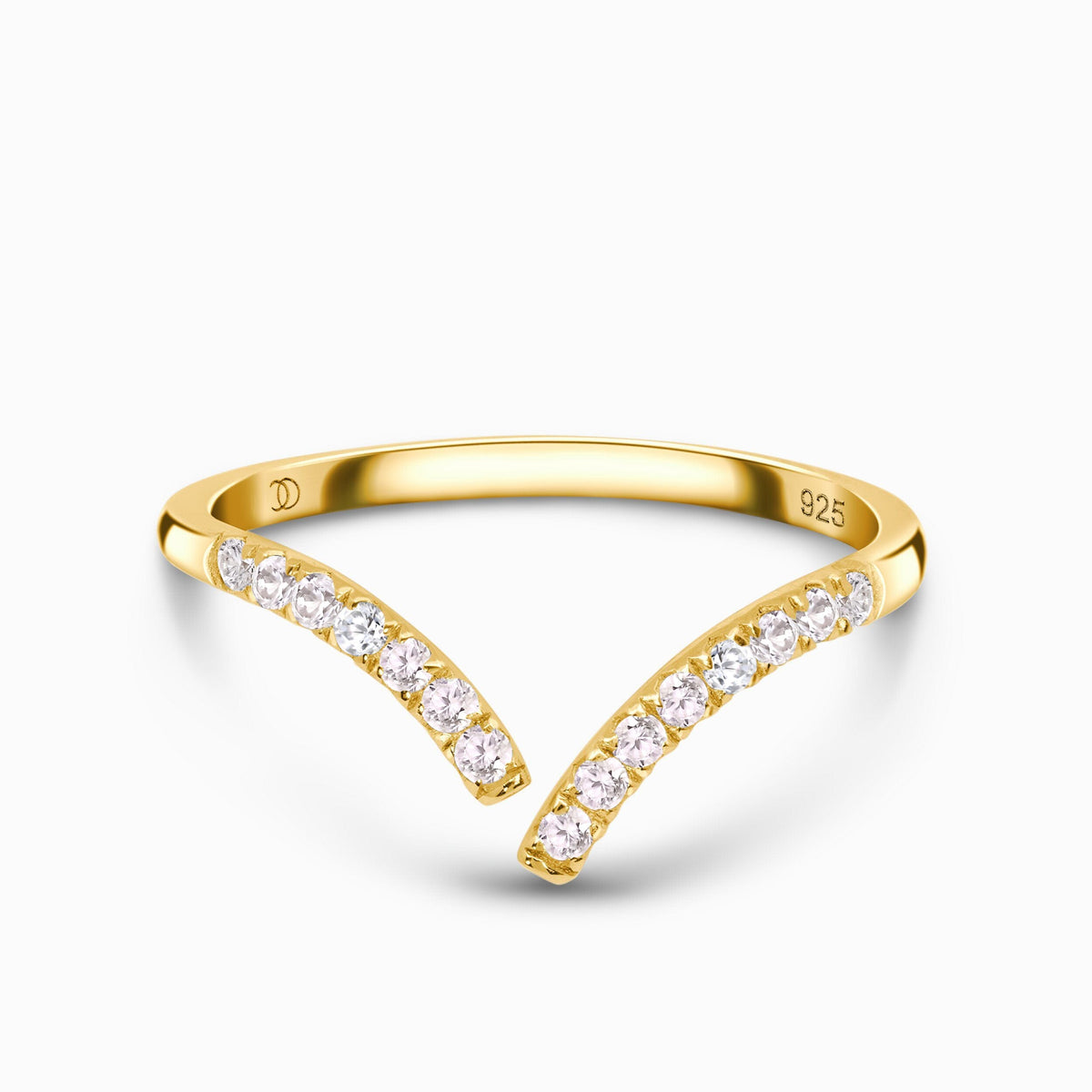 Adjustable White Zircon Ring - Infinite