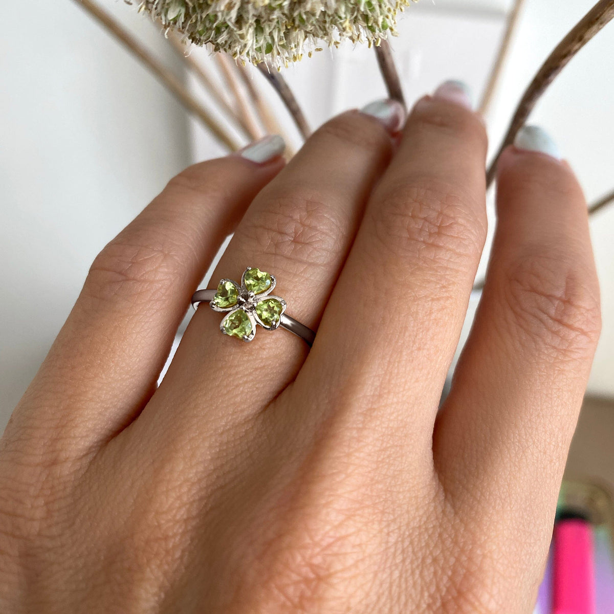 Shamrock Ring - Peridot