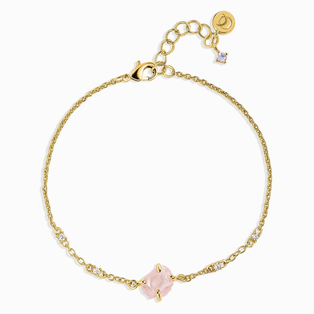 Raw Crystal Bracelet - Rose Quartz 'Self Love'