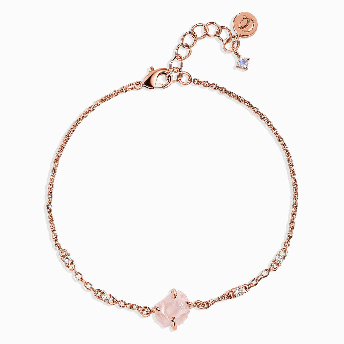 Raw Crystal Bracelet - Rose Quartz 'Self Love'