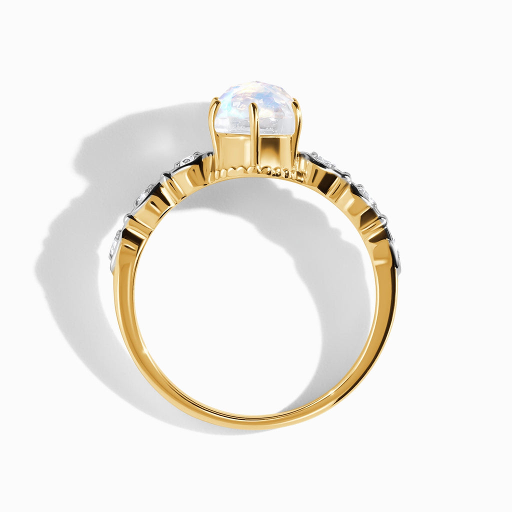 Moonstone Diamond Ring - Mirth