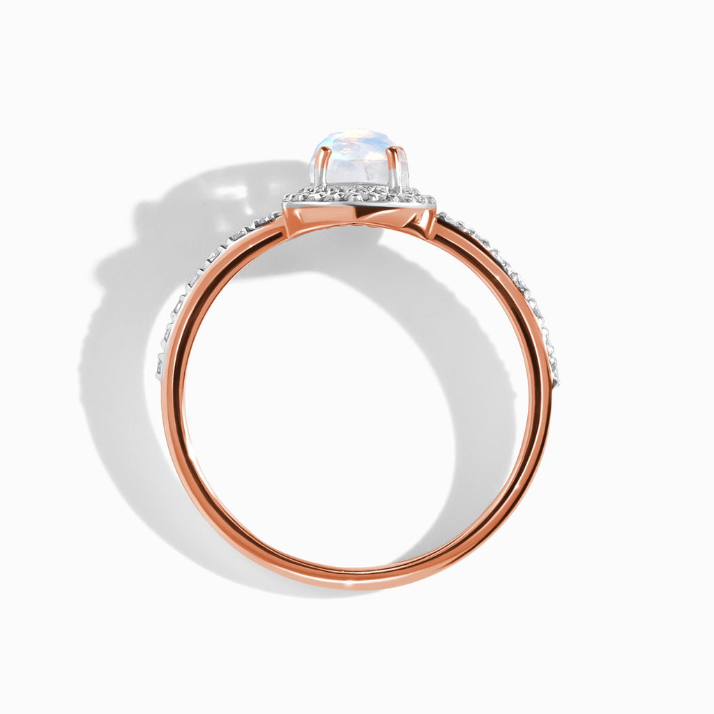 Moonstone Diamond Ring - Tear Of Joy