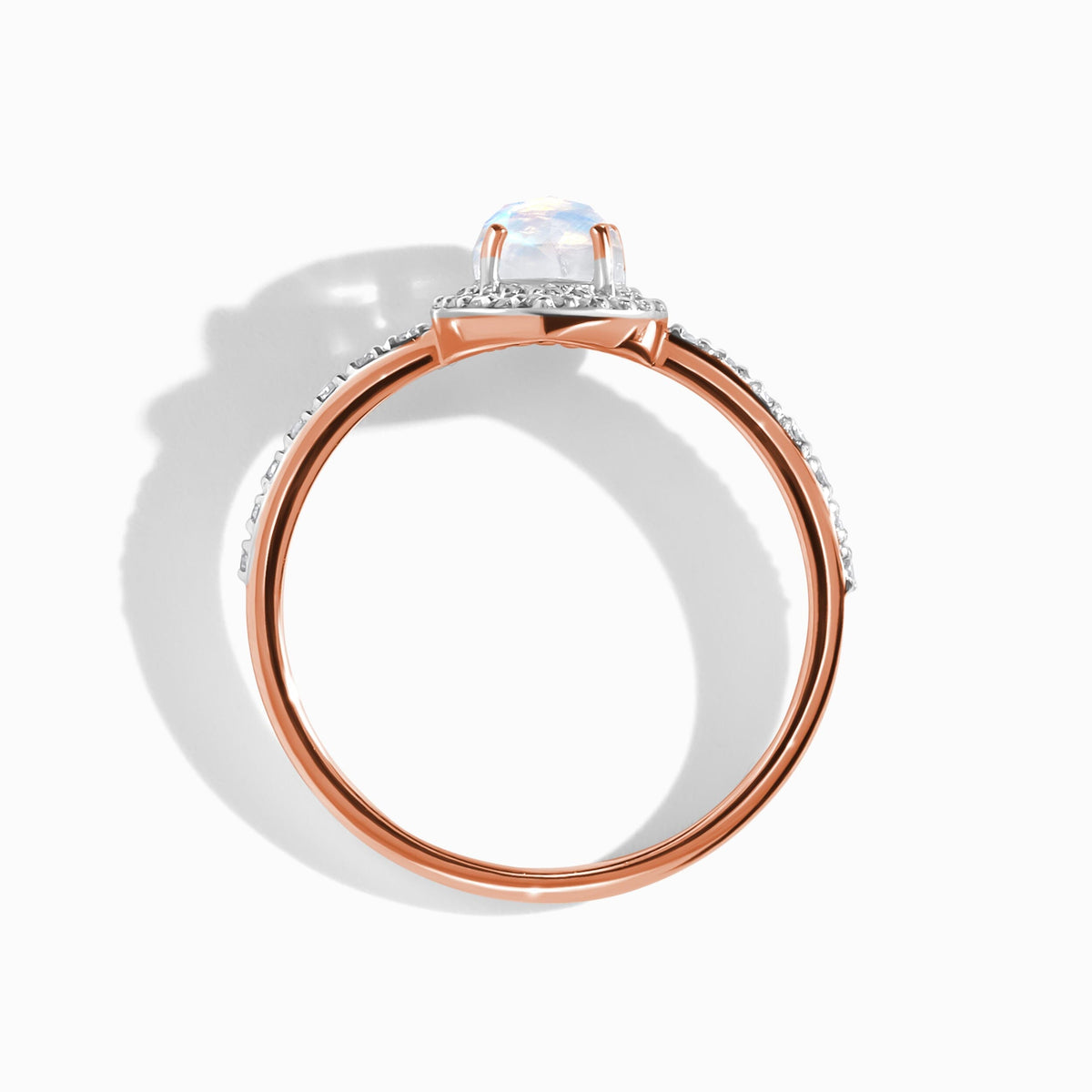 Moonstone Diamond Ring - Tear Of Joy