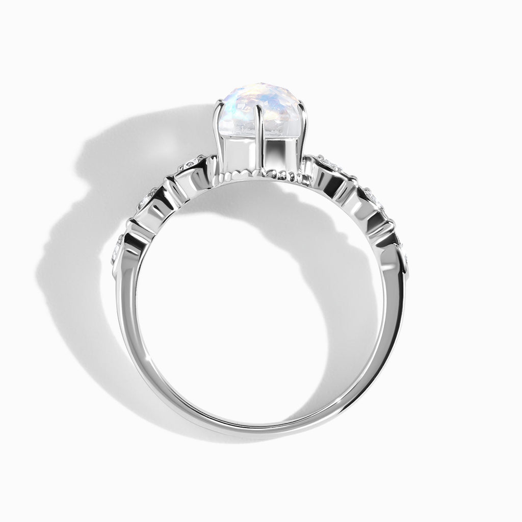 Moonstone Diamond Ring - Mirth