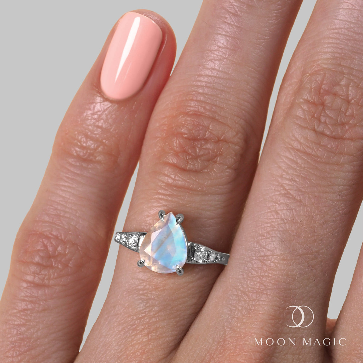Moonstone Diamond Ring - I Promise