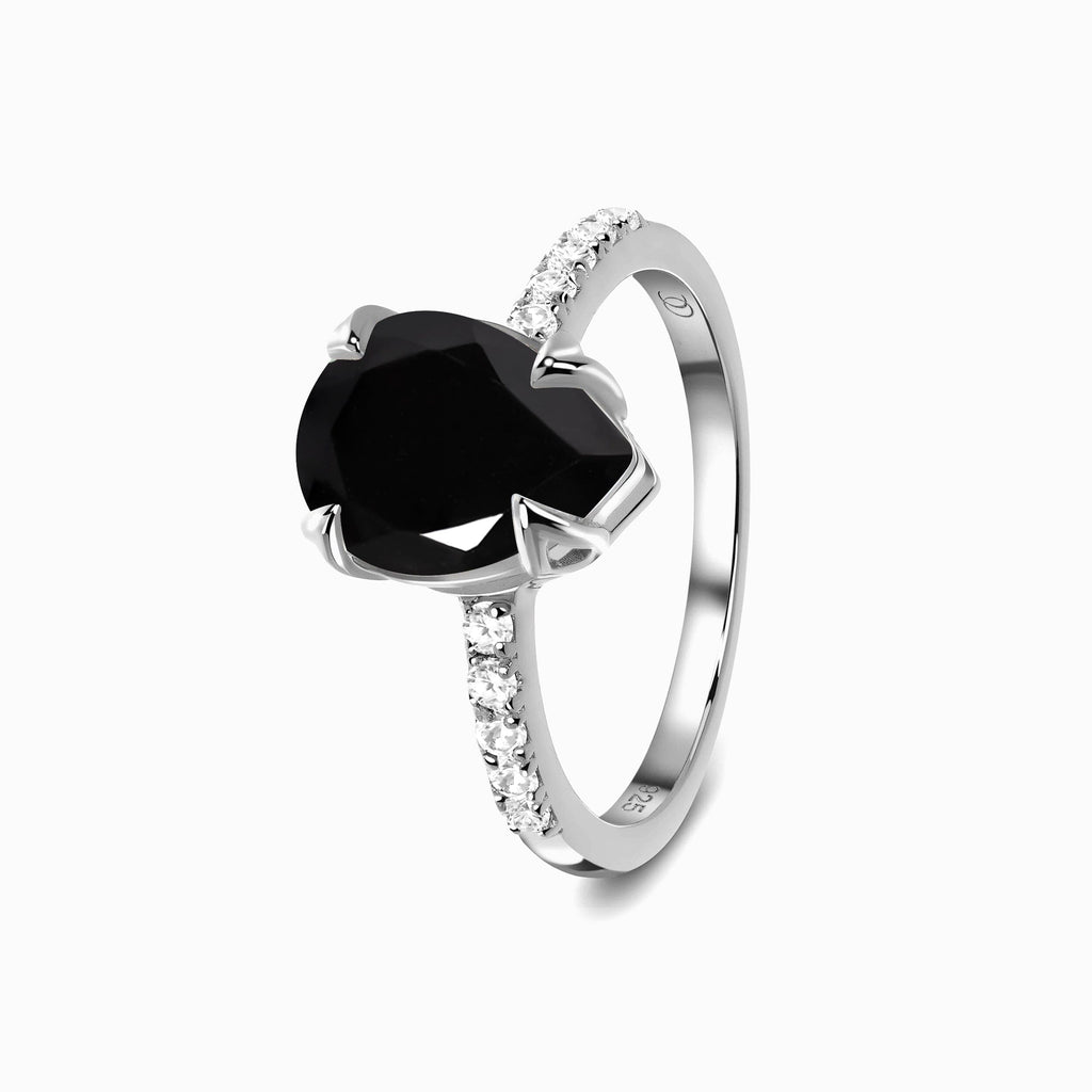 Black Obsidian Ring - Nymph