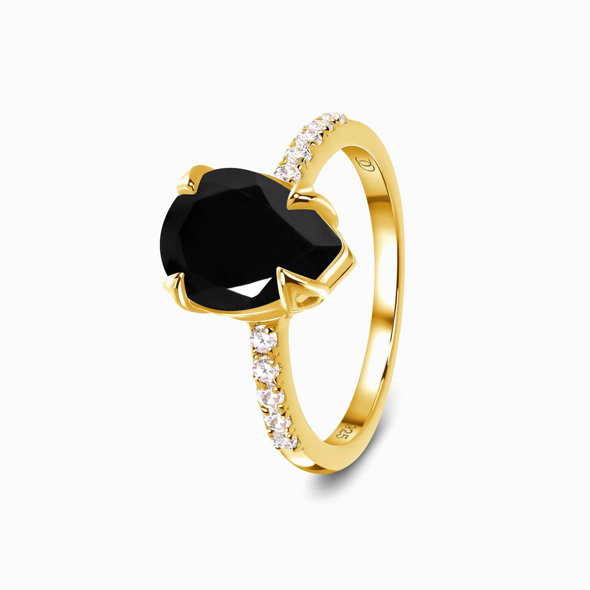Black Obsidian Ring - Nymph