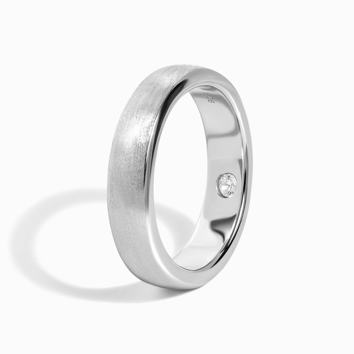 White Zircon Unisex Ring - Mysterious