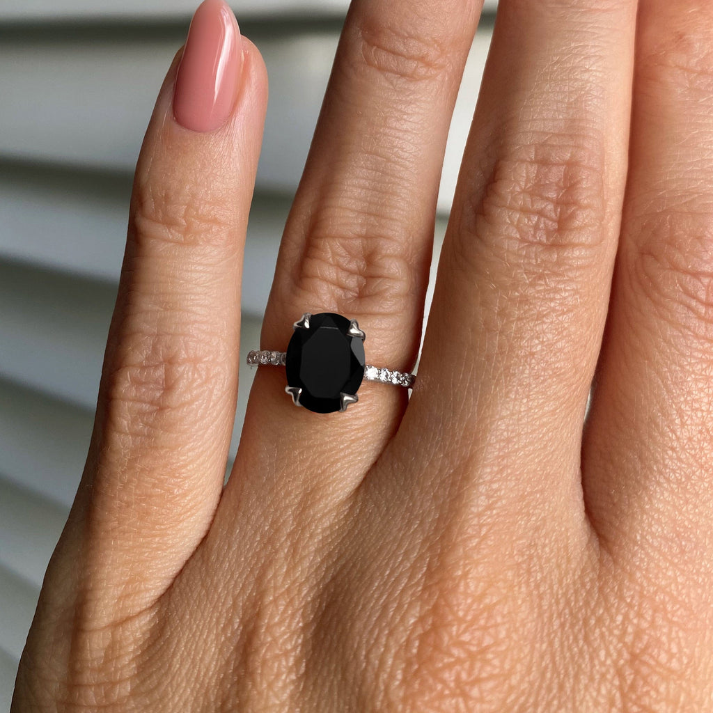 Black Obsidian Ring - Harlow
