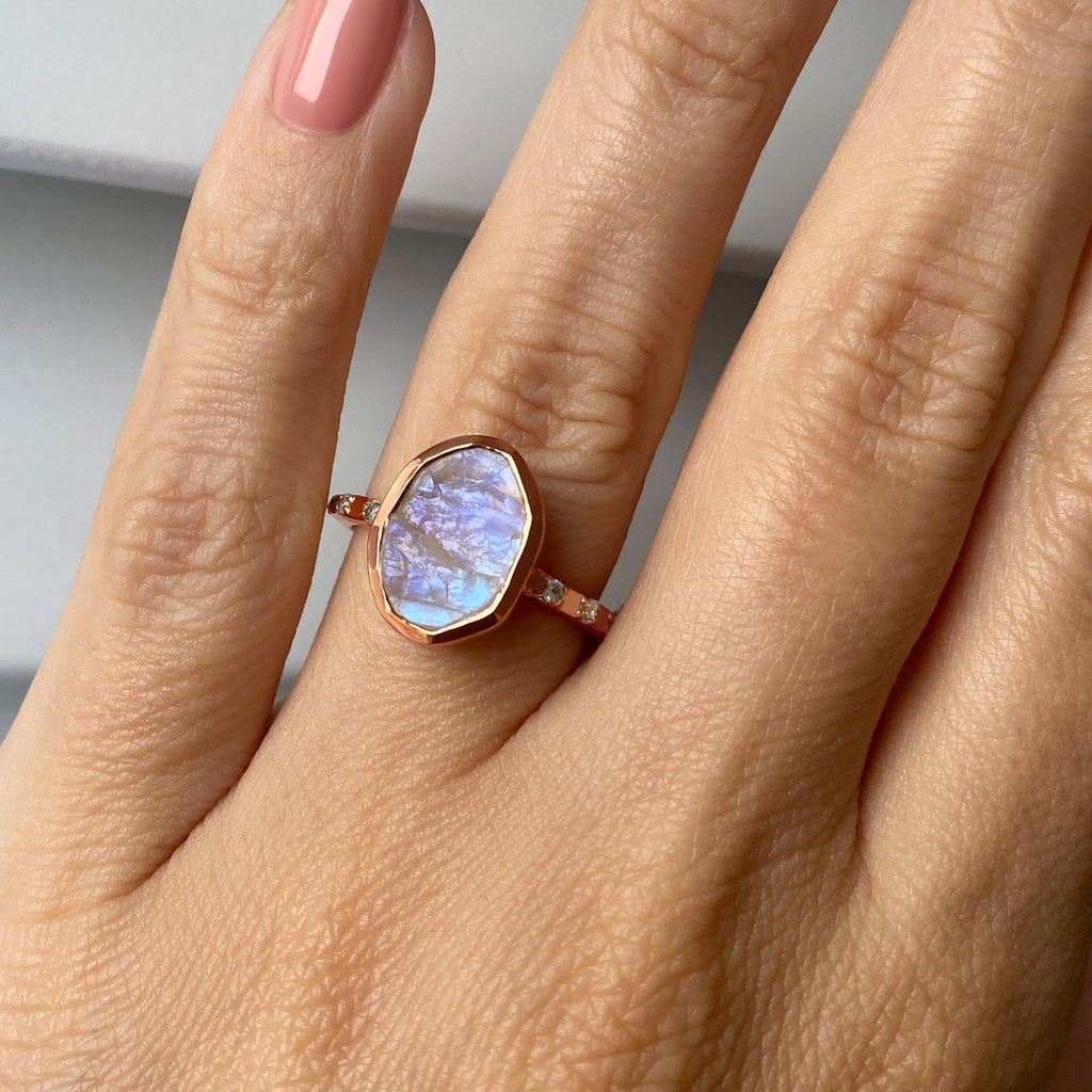 Raw Crystal Ring - Hypnotic