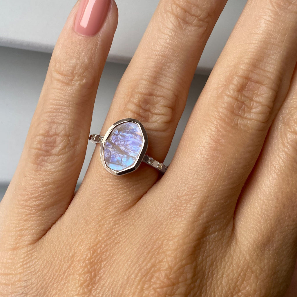 Raw Crystal Ring - Hypnotic