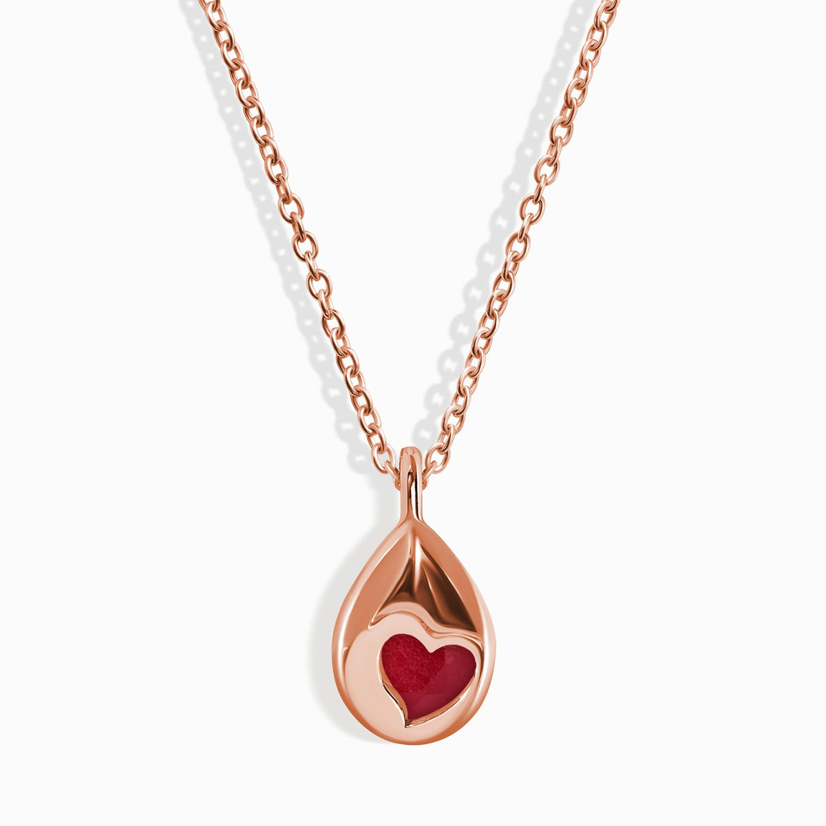 Pink Quartz Necklace - Hidden Heart