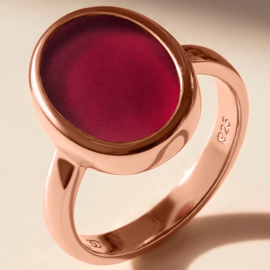 Pink Quartz Ring - Enfolded
