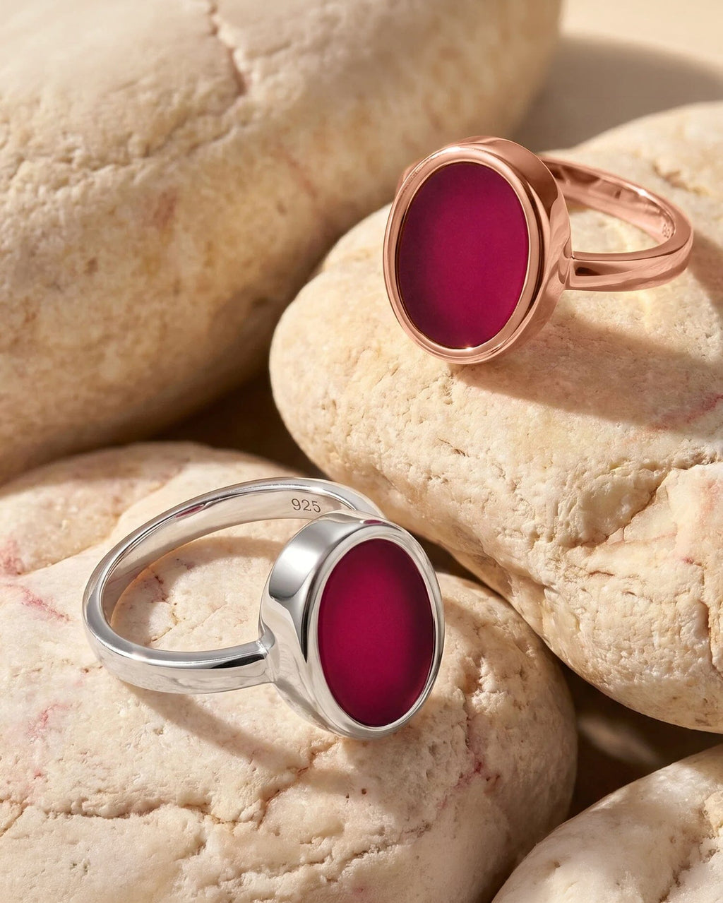 Pink Quartz Ring - Enfolded