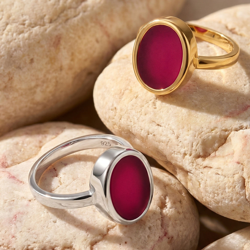 Pink Quartz Ring - Enfolded