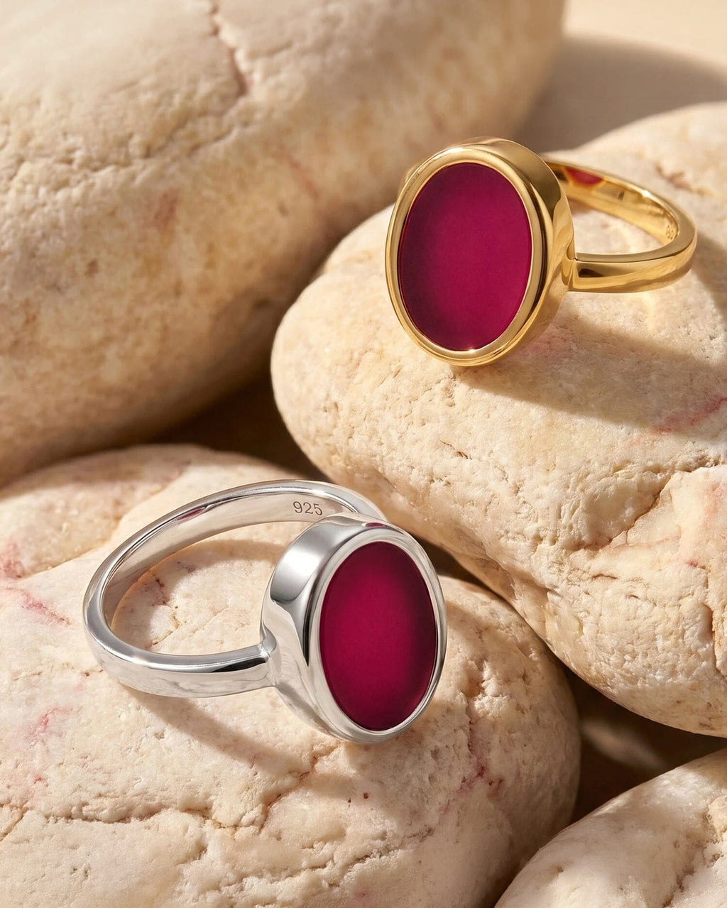 Pink Quartz Ring - Enfolded