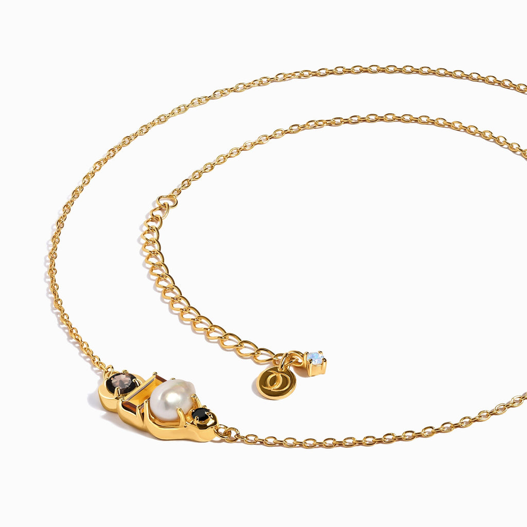 Madeira Citrine Pearl Necklace - Treasure