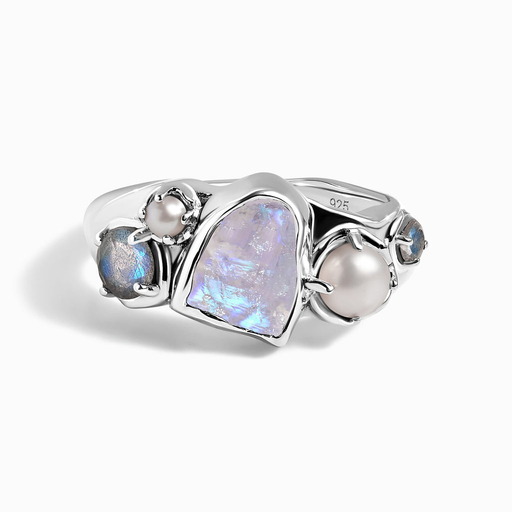 Moonstone Pearl Ring - Heirloom