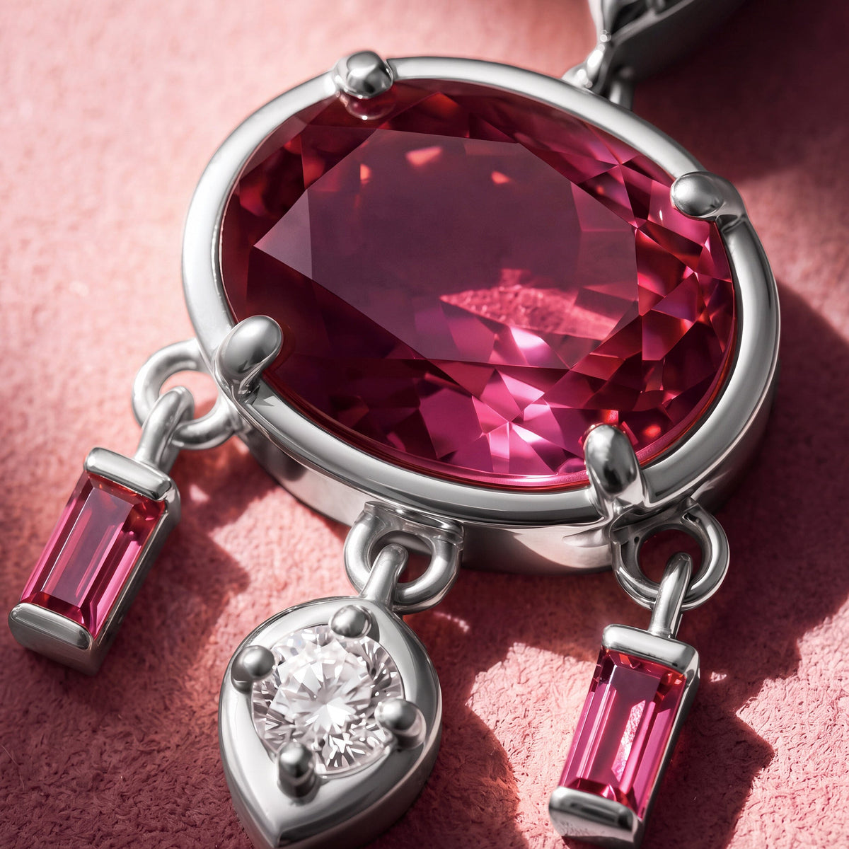 Pink Topaz Necklace - Dreamcatcher